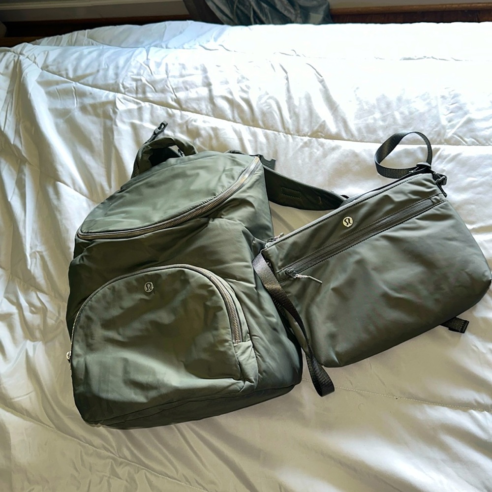 Lululemon Diaper bag and matching crossbody
